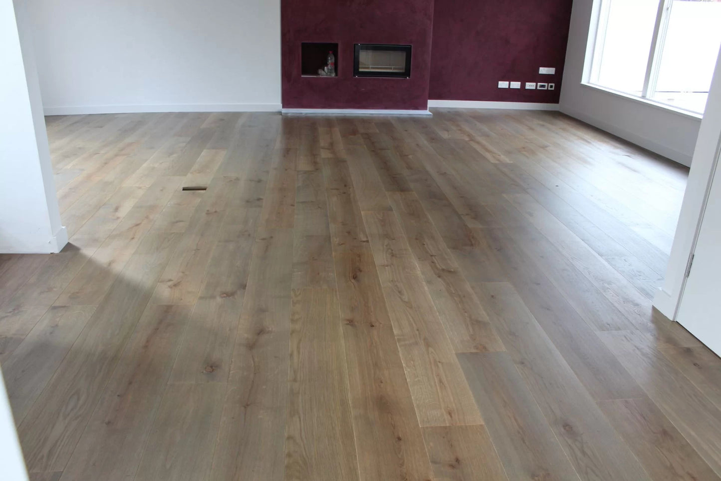 Engineering Oak planks Unfinished Micro Bevell Tongue & Groove size11x220x1800-2200mm