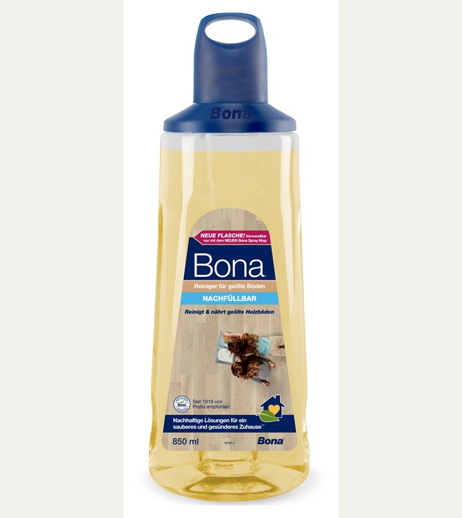 Bona Oiled Wood Floor Cleaner Refillable bottle fits new Premium Spray Mop (850 ml)