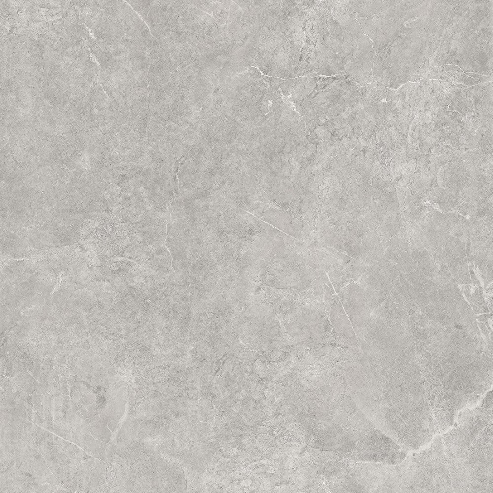 SPC Tile Effect Light Grey 6.5/0.5mmx310x600, with Built-In Underlay