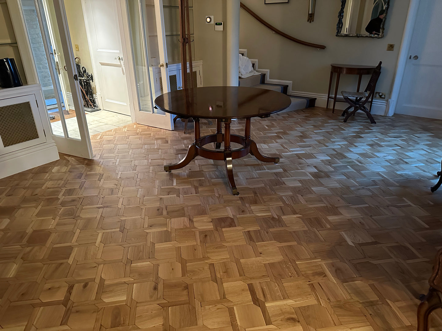 Mansion Weave Unfinish Tumbled Solid Oak Rustic