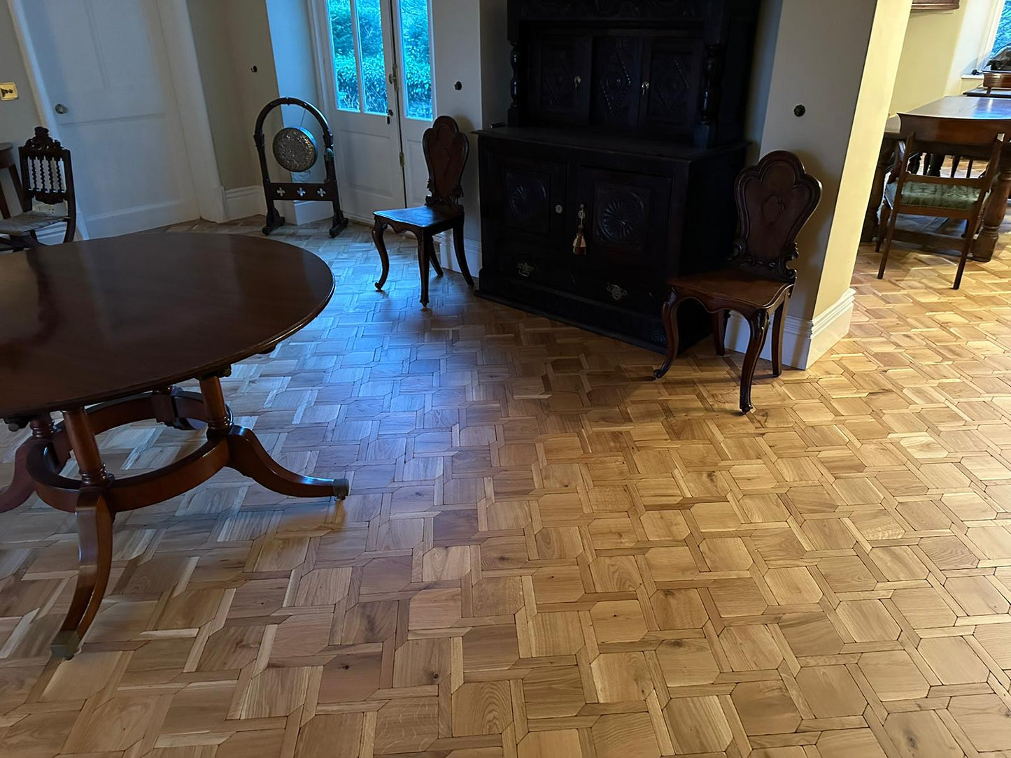 Mansion Weave Unfinish Tumbled Solid Oak Rustic