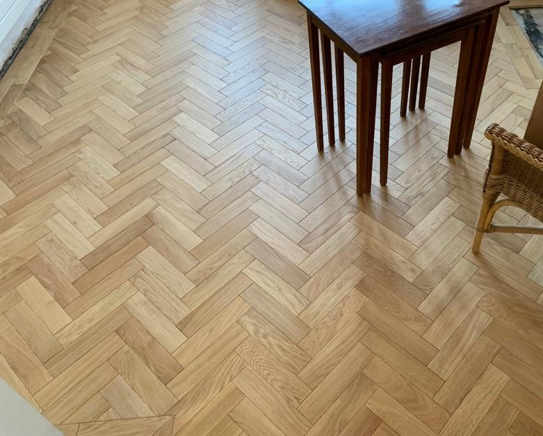 Prime Solid Oak Parquet Blocks Micro Bevel Tongue & Groove Unfinished size 16/22 x 70x280mm