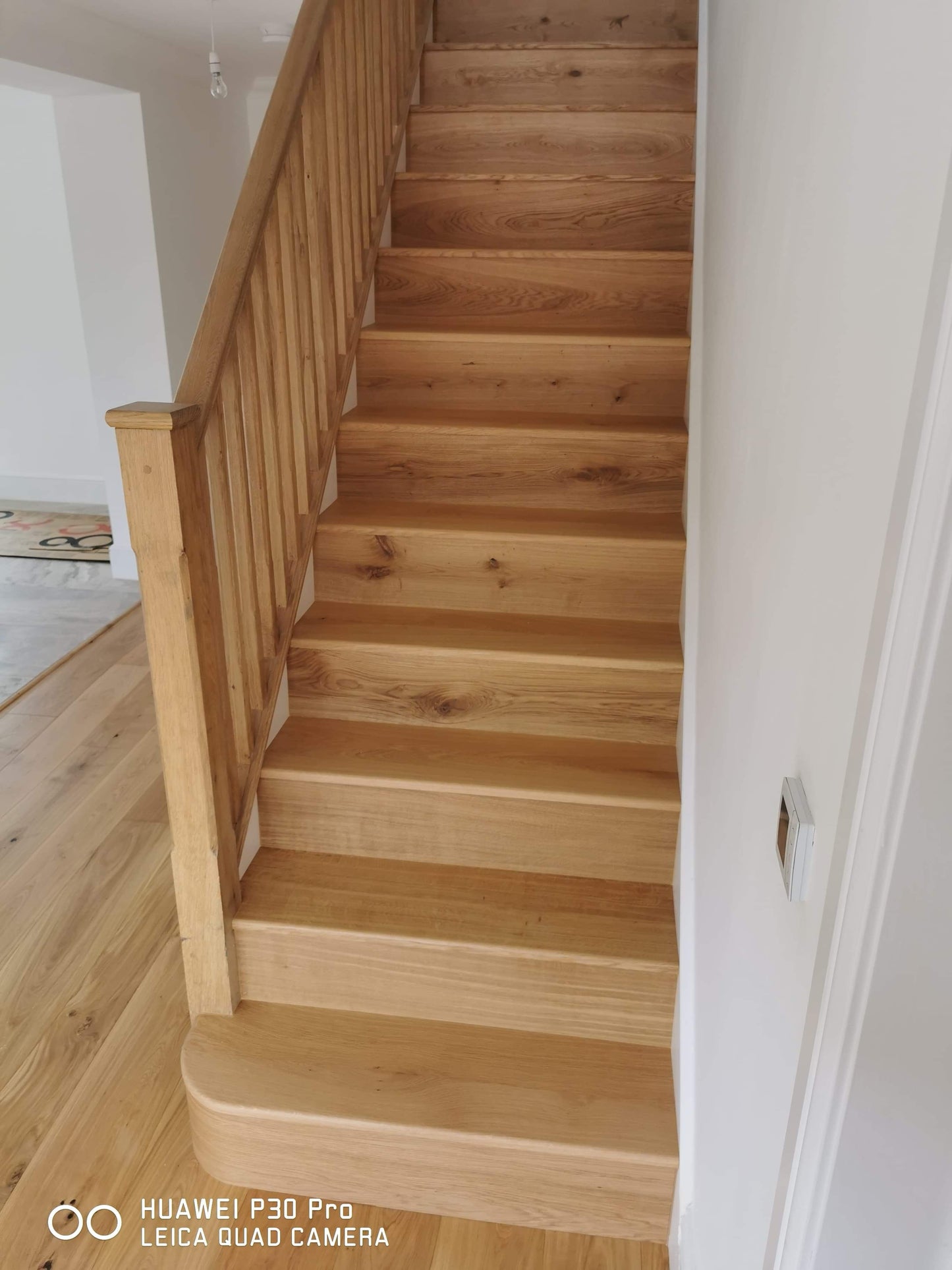 Solid Oak Stair Tread &  Engineering Riser Cladding Kit